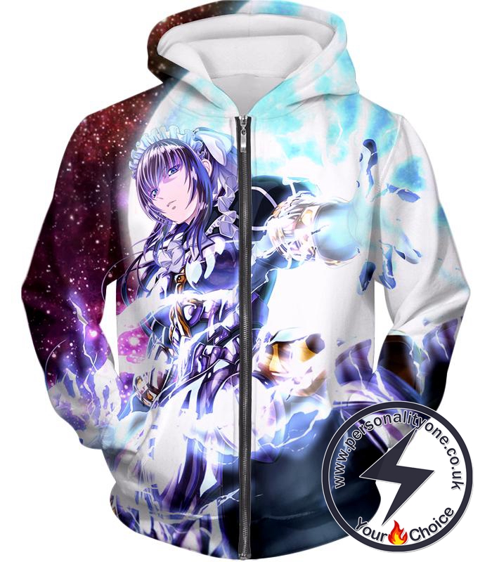 Overlord Powerful Adventurer Nabe Awesome Anime Action Zip Up Hoodie